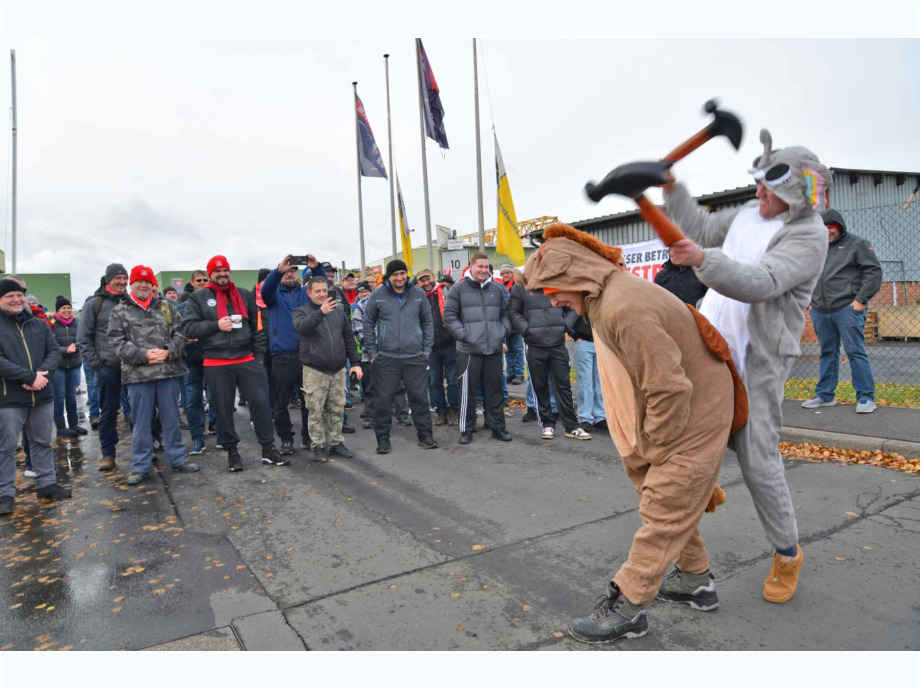 Am Morgen vor dem ersten Arbeitstag nach dem Streik
