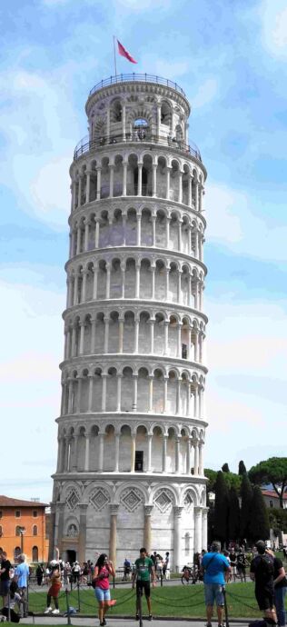 Der berühmte schiefe Turm