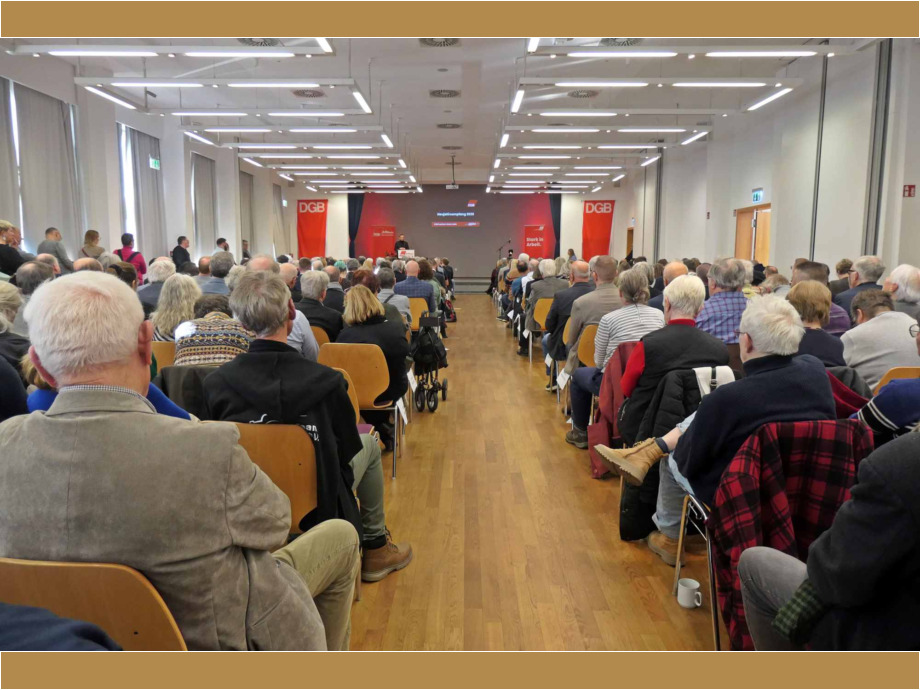 Der Saal war voll
