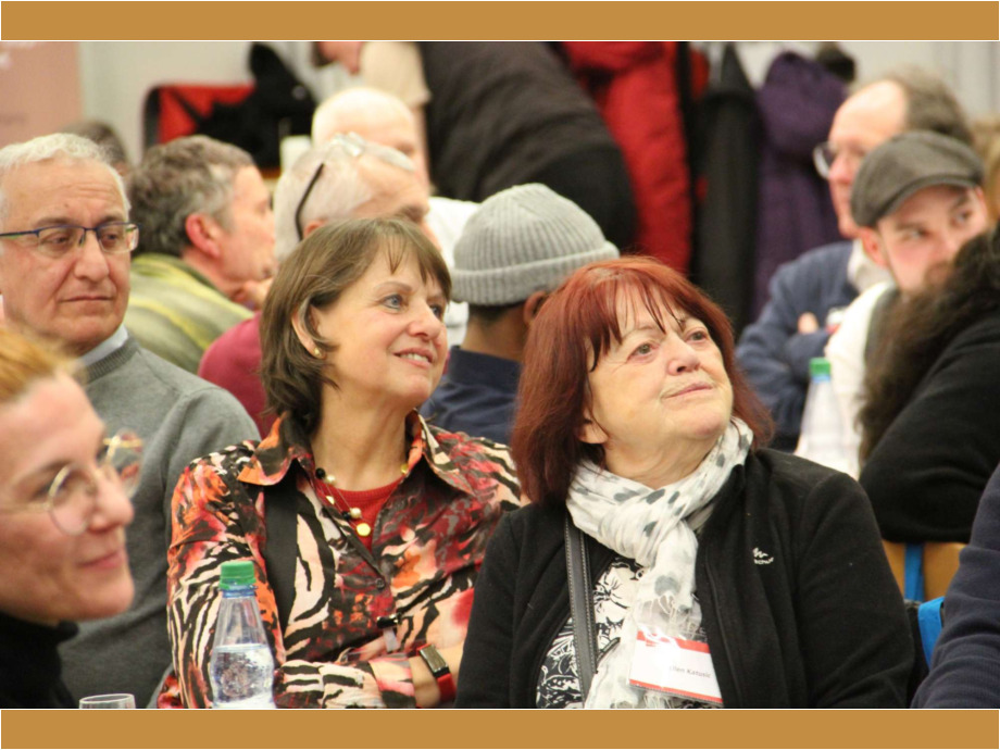 Voller Saal im Gewerkschaftshaus Voller Saal im Gewerkschaftshaus