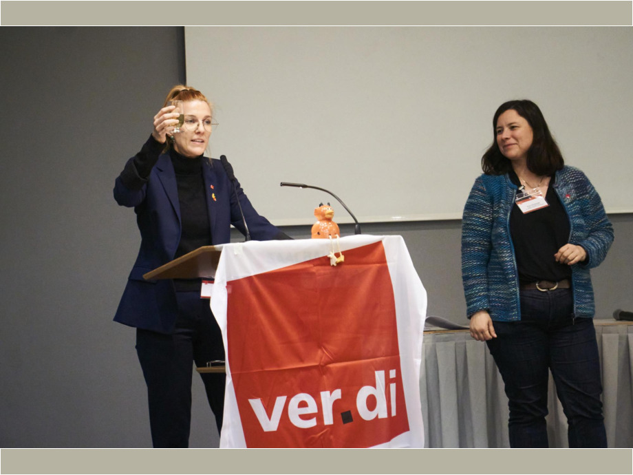 Rede von Natalie Jopen, stellvertretende Landesbezirksleiterin Rede von Natalie Jopen, stellvertretende Landesbezirksleiterin