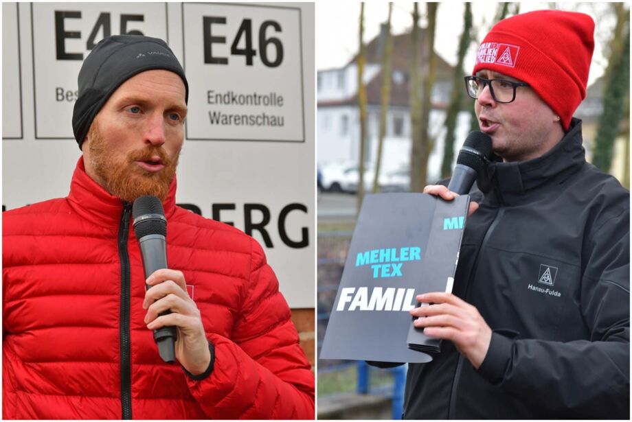 Aktive Mittagspause gegen die geplante Standortschliessung bei Mehler Texnologies in Fulda Aktive Mittagspause gegen die geplante Standortschliessung bei Mehler Texnologies in Fulda