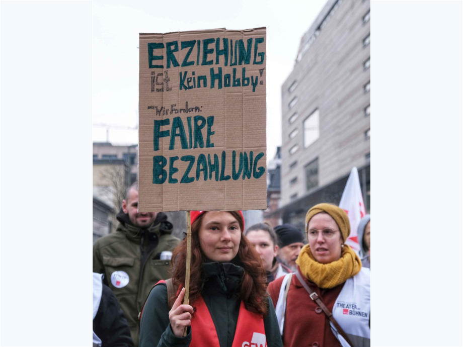 Tarifverhandlungen für den Öffentlichen Dienst, Warnstreik am 12.02.2025 in Frankfurt am Main