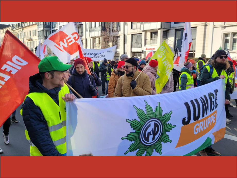 Warnstreik der Beschäftigten im Öffentlichen Dienst Wiesbaden Warnstreik der Beschäftigten im Öffentlichen Dienst Wiesbaden