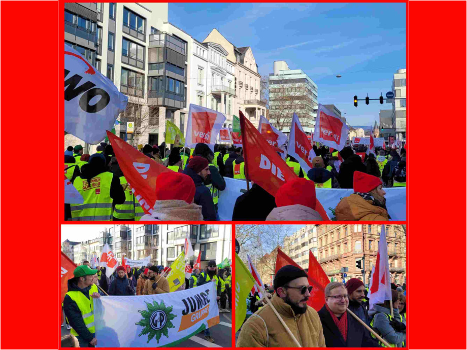 Warnstreik der Beschäftigten im Öffentlichen Dienst Wiesbaden Warnstreik der Beschäftigten im Öffentlichen Dienst Wiesbaden