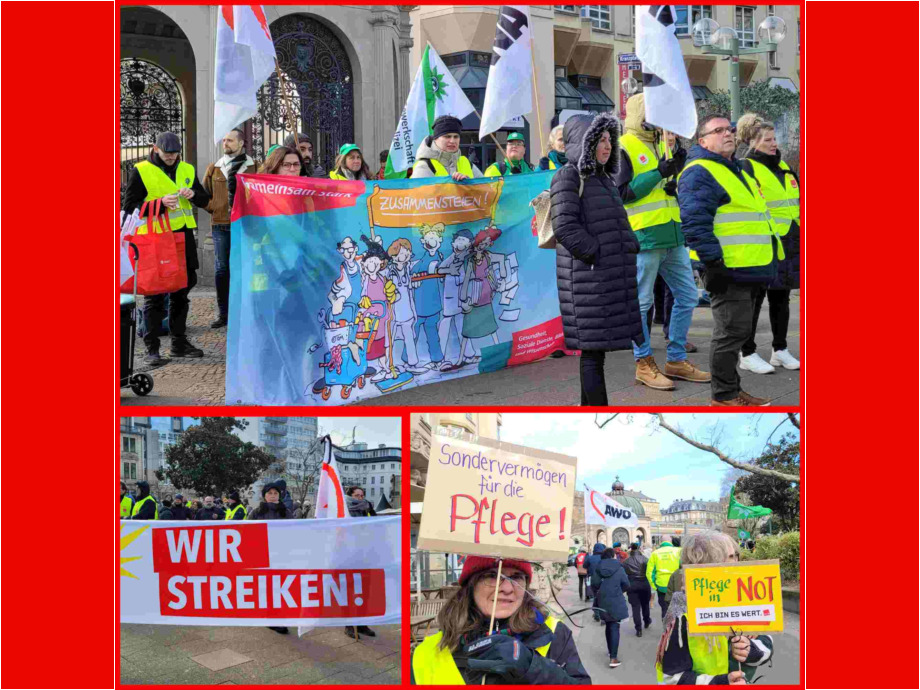 Warnstreik der Beschäftigten im Öffentlichen Dienst Wiesbaden Warnstreik der Beschäftigten im Öffentlichen Dienst Wiesbaden