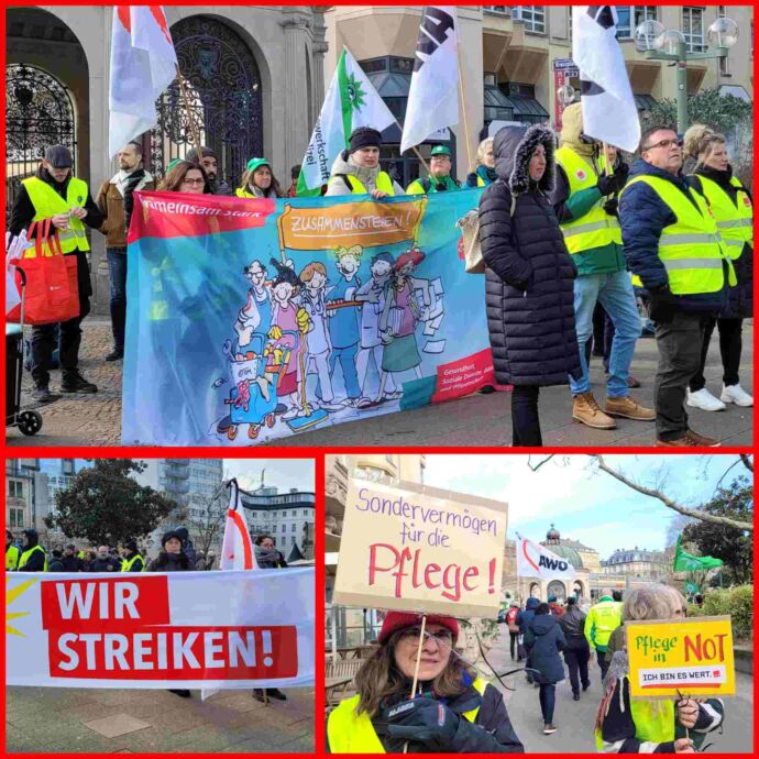 Warnstreik der Beschäftigten im Öffentlichen Dienst Wiesbaden Warnstreik der Beschäftigten im Öffentlichen Dienst Wiesbaden