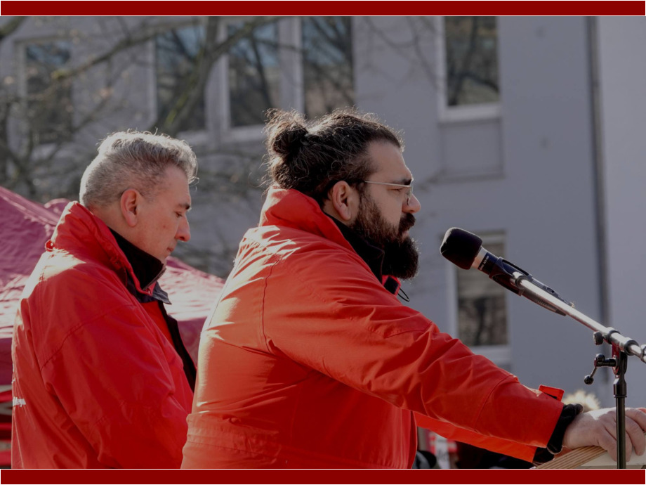Ferhat Tasyi und Alexander Klein, verdi Hessen Ferhat Tasyi und Alexander Klein, verdi Hessen