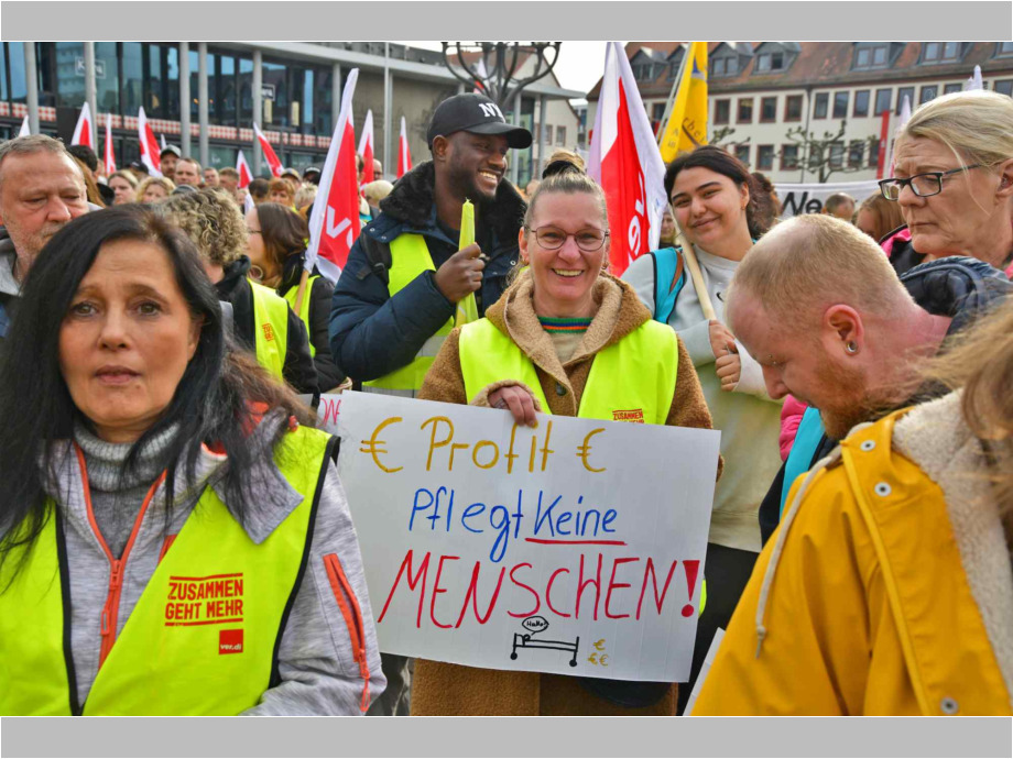 Profit pflegt keine Menschen
