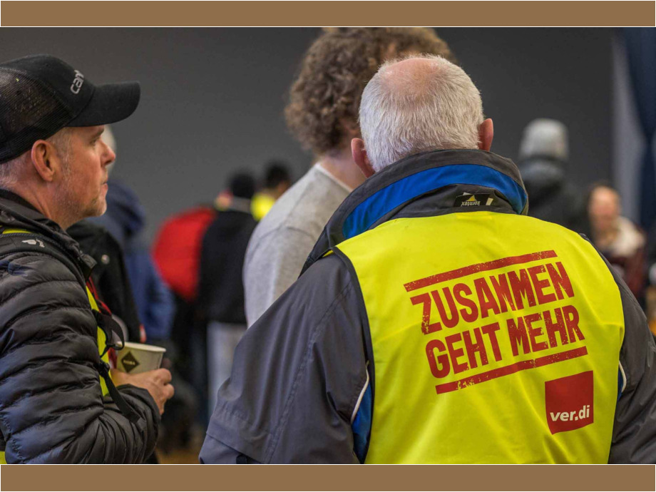 Tarifverhandlungen für den Öffentlichen Dienst, Warnstreik am 12.02.2025 in Frankfurt am Main
