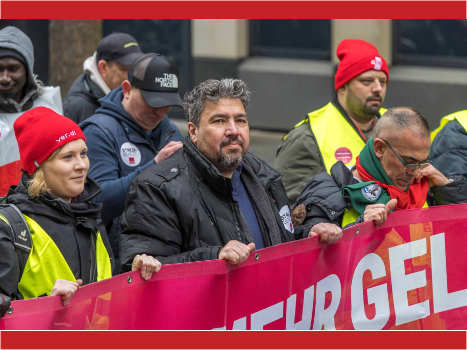 Tarifverhandlungen für den Öffentlichen Dienst, Warnstreik am 12.02.2025 in Frankfurt am Main