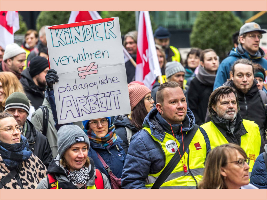 Tarifverhandlungen für den Öffentlichen Dienst, Warnstreik am 12.02.2025 in Frankfurt am Main