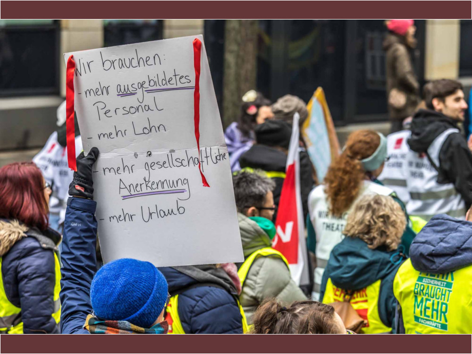 Tarifverhandlungen für den Öffentlichen Dienst, Warnstreik am 12.02.2025 in Frankfurt am Main