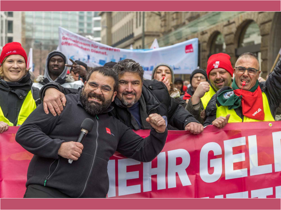 Tarifverhandlungen für den Öffentlichen Dienst, Warnstreik am 12.02.2025 in Frankfurt am Main