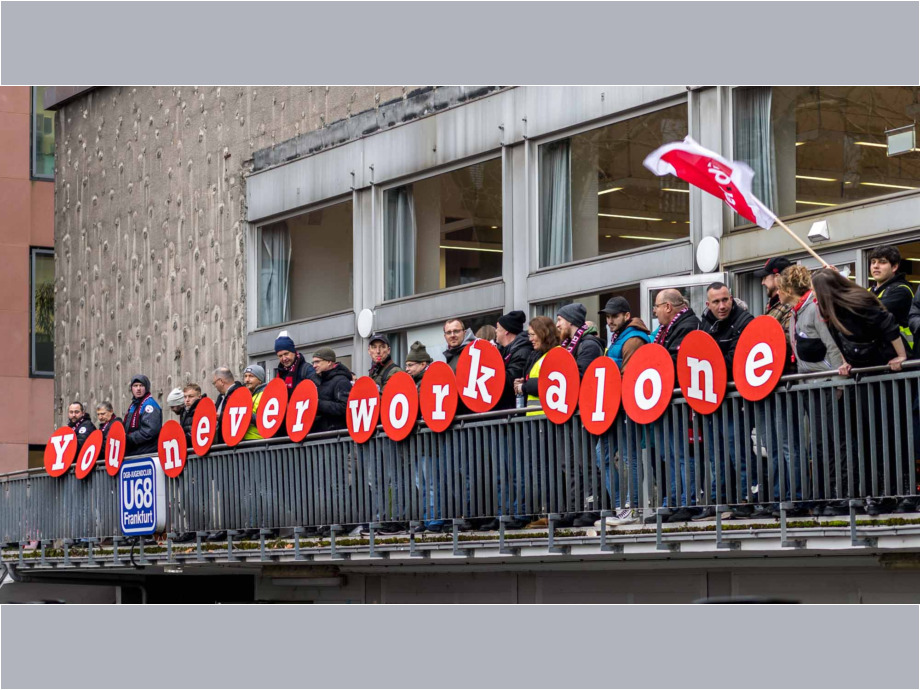 Tarifverhandlungen für den Öffentlichen Dienst, Warnstreik am 12.02.2025 in Frankfurt am Main
