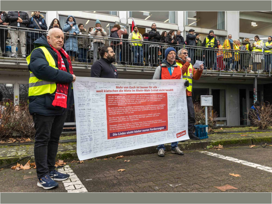 Tarifverhandlungen für den Öffentlichen Dienst, Warnstreik am 12.02.2025 in Frankfurt am Main