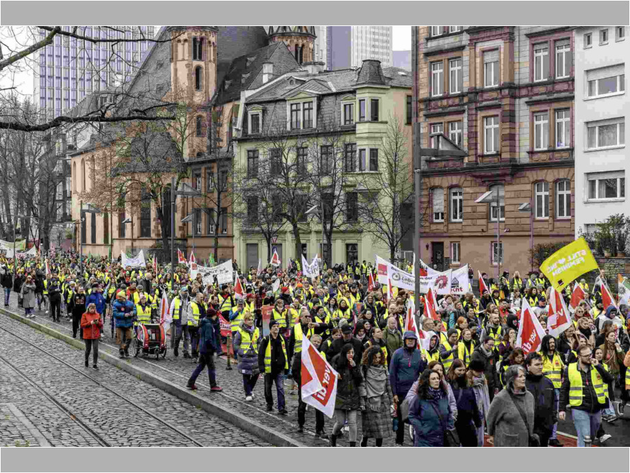 Demozug am Main