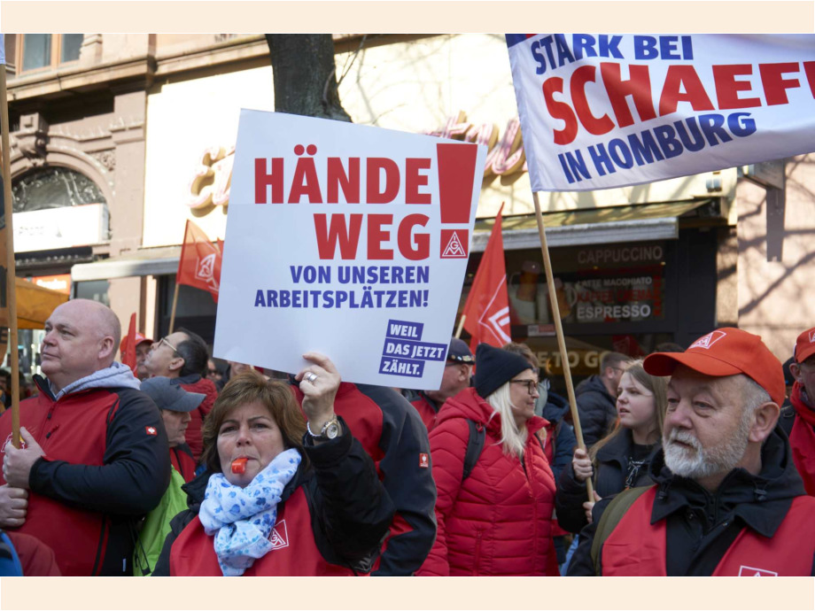 Für sichere Arbeitsplätze und einen starken Sozialstaat
