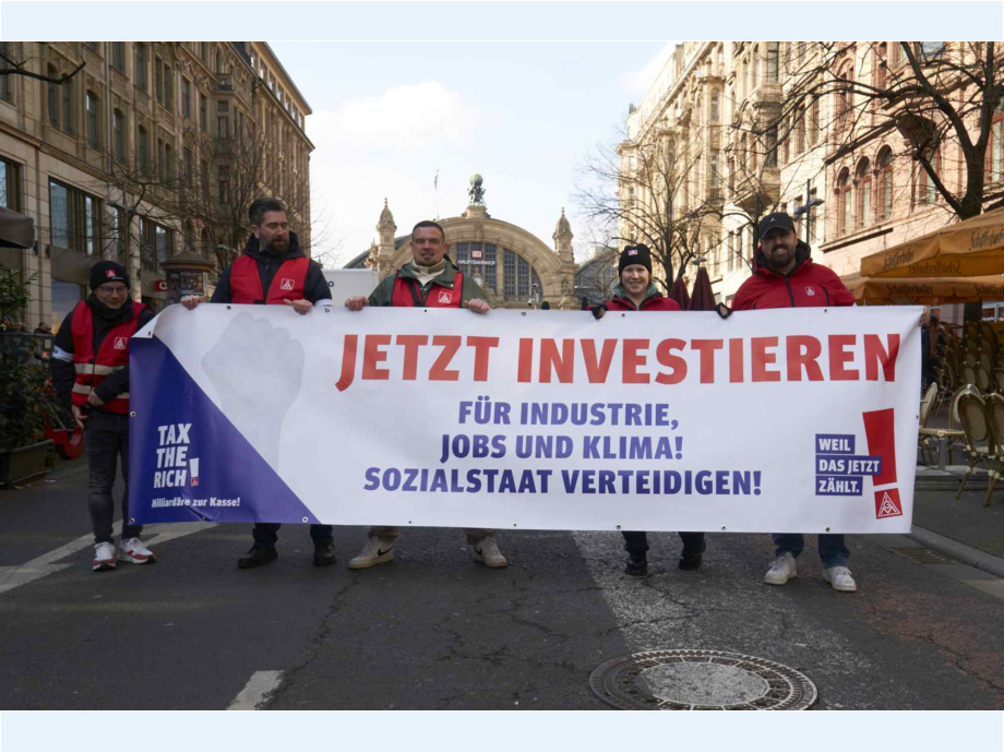 Für sichere Arbeitsplätze und einen starken Sozialstaat