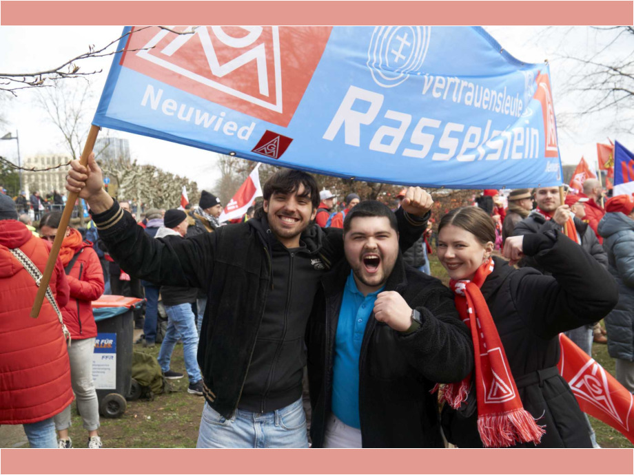 Für sichere Arbeitsplätze und einen starken Sozialstaat