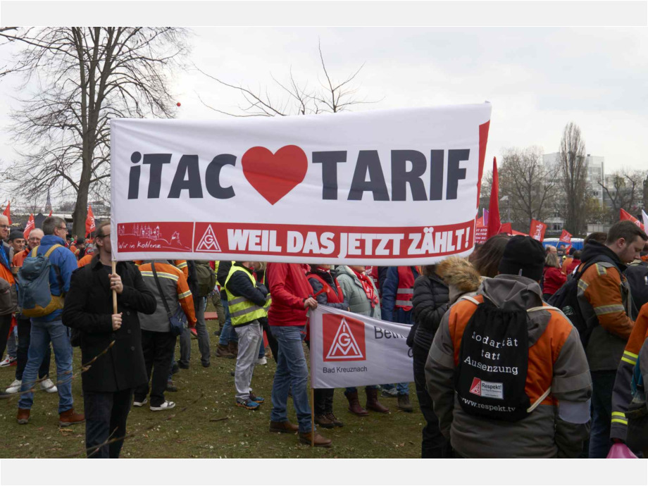 Für sichere Arbeitsplätze und einen starken Sozialstaat