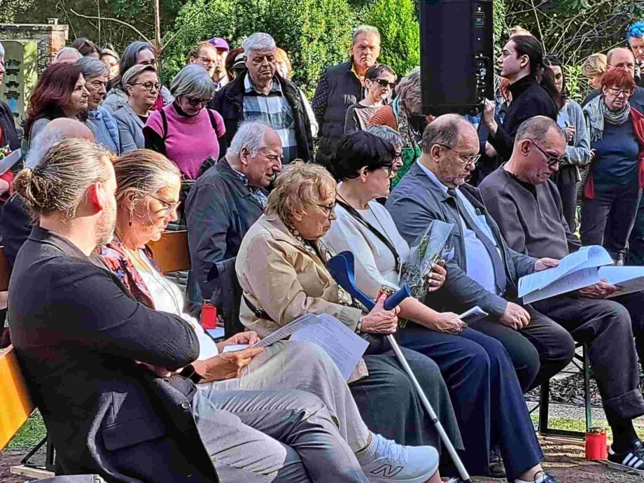 Gedenkfeier für die Opfer des KZ Katzbach in Frankfurt