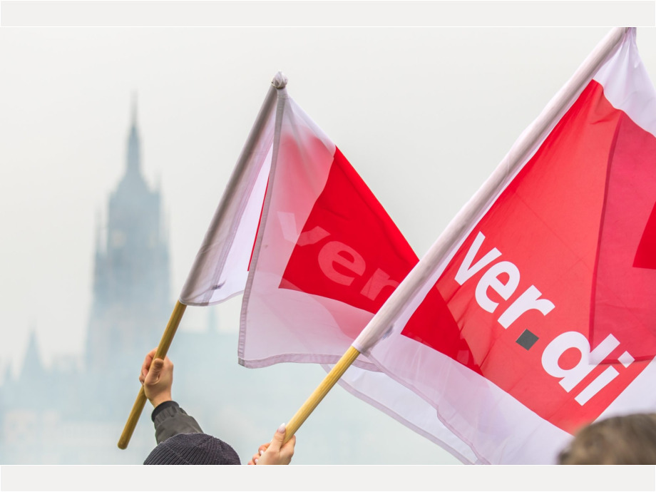 Demozug durch die Stadt