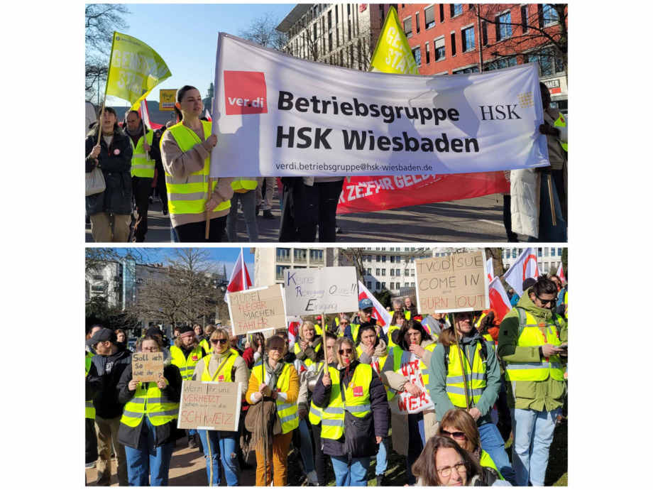 Beschäftigte aus Pflegeeinrichtungen aus ganz Hessen haben heute für ihre Forderungen in der Tarifrunde des Öffentlichen Dienstes gestreikt, hier in Wiesbaden Beschäftigte aus Pflegeeinrichtungen aus ganz Hessen haben heute für ihre Forderungen in der Tarifrunde des Öffentlichen Dienstes gestreikt, hier in Wiesbaden