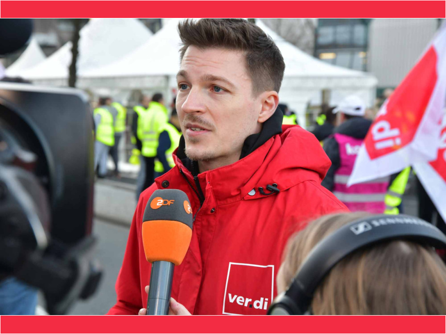 Tarifverhandlungen für den Öffentlichen Dienst und für die Luftsicherheitskräfte, Warnstreik am 10.03.2025 am Flughafen Frankfurt Tarifverhandlungen für den Öffentlichen Dienst und für die Luftsicherheitskräfte, Warnstreik am 10.03.2025 am Flughafen Frankfurt
