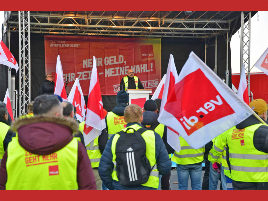 Tarifverhandlungen für den Öffentlichen Dienst und für die Luftsicherheitskräfte, Warnstreik am 10.03.2025 am Flughafen Frankfurt Tarifverhandlungen für den Öffentlichen Dienst und für die Luftsicherheitskräfte, Warnstreik am 10.03.2025 am Flughafen Frankfurt