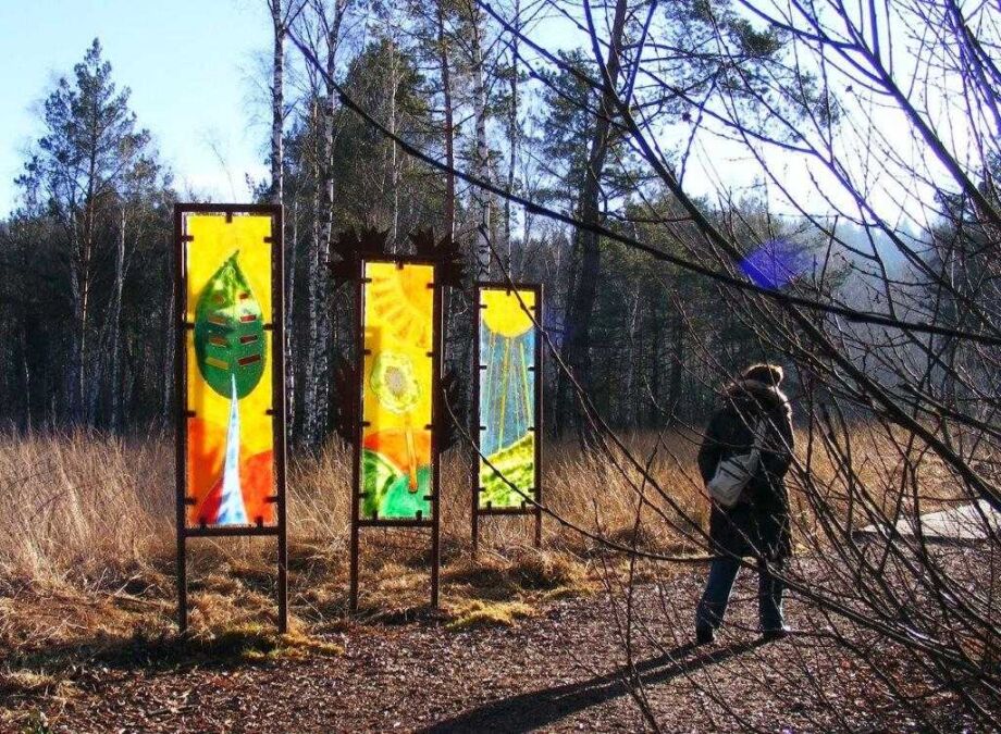 Glasschilder im Bayrischen Wald