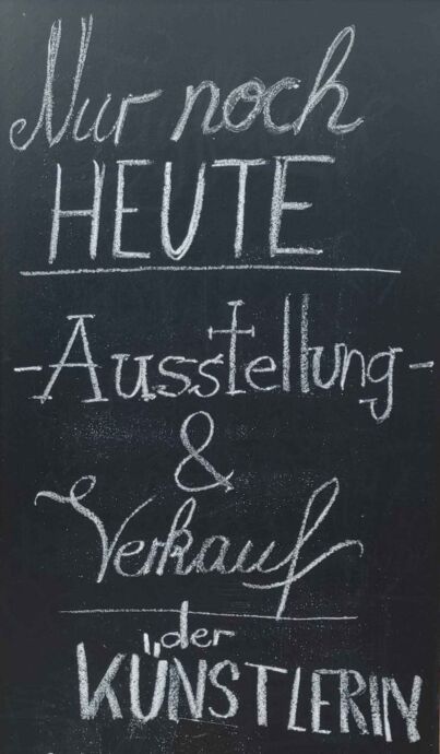 Verkauf der Künstlerin