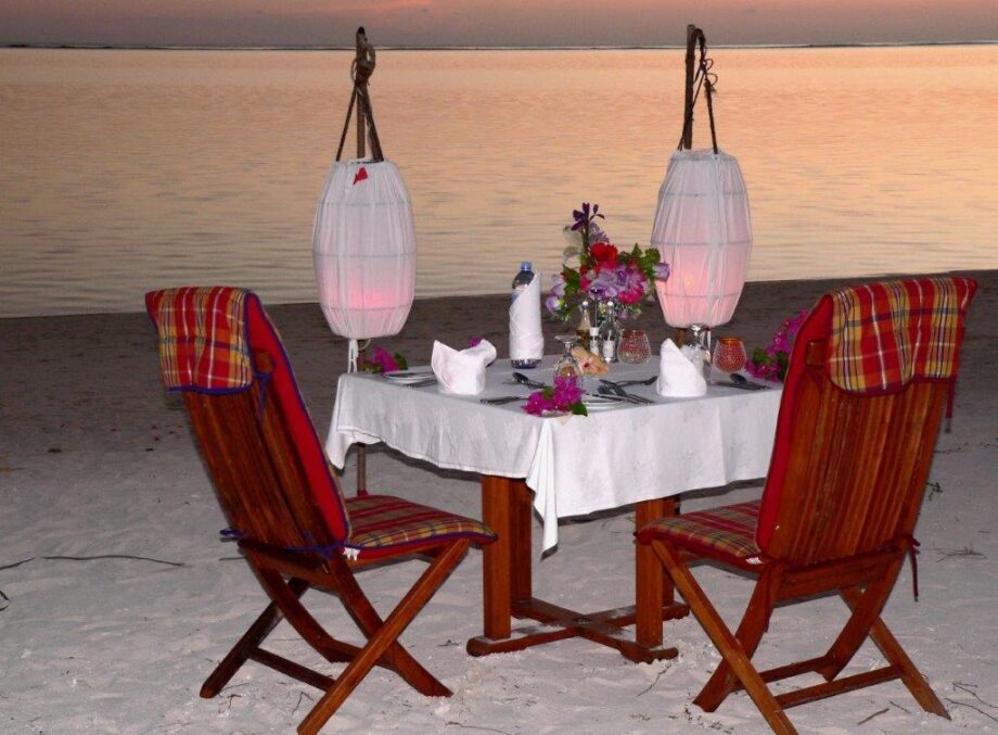 Diner bei Sonnenuntergang