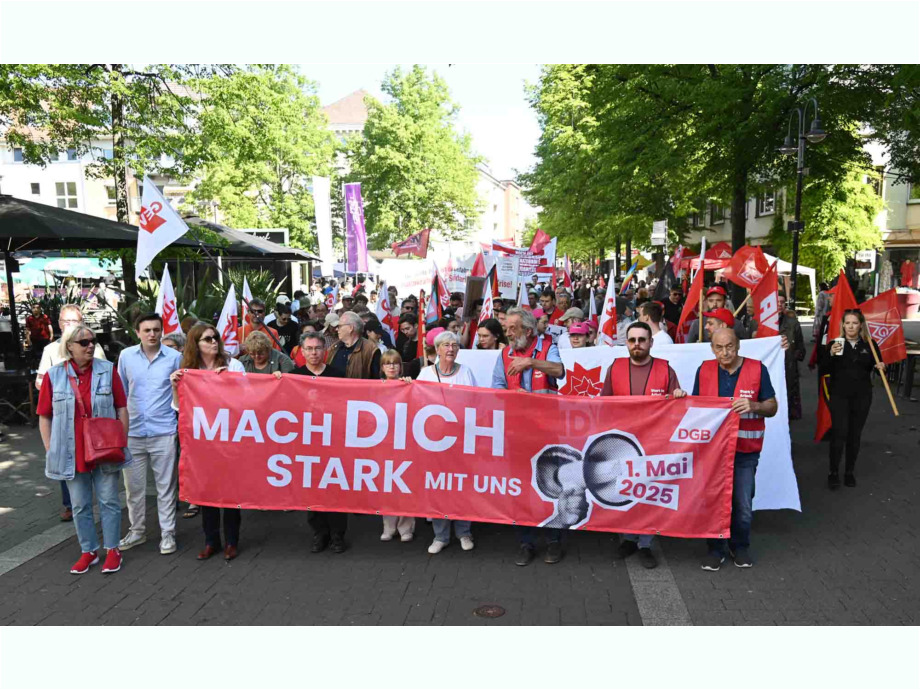 Maikundgebung der Gewerkschaften in Giessen