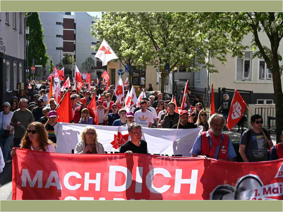 Maikundgebung der Gewerkschaften in Giessen