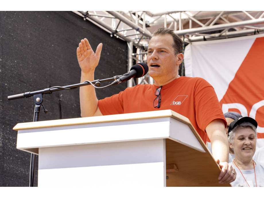 Mach dich stark mit uns - Maikundgebung des DGB in Frankfurt