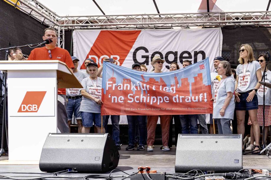 Mach dich stark mit uns - Maikundgebung des DGB in Frankfurt