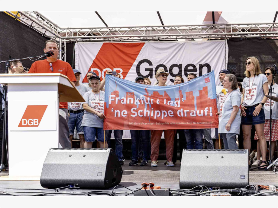 Mach dich stark mit uns - Maikundgebung des DGB in Frankfurt