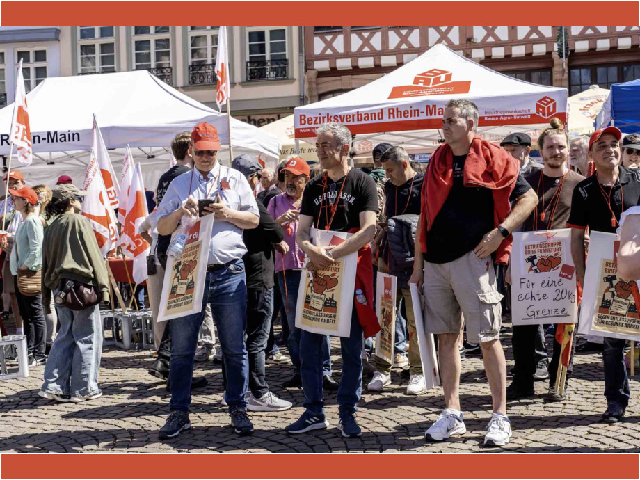 Mach dich stark mit uns - Maikundgebung des DGB in Frankfurt