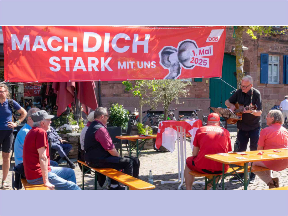 Maifeier der Gewerkschaften in Dieburg