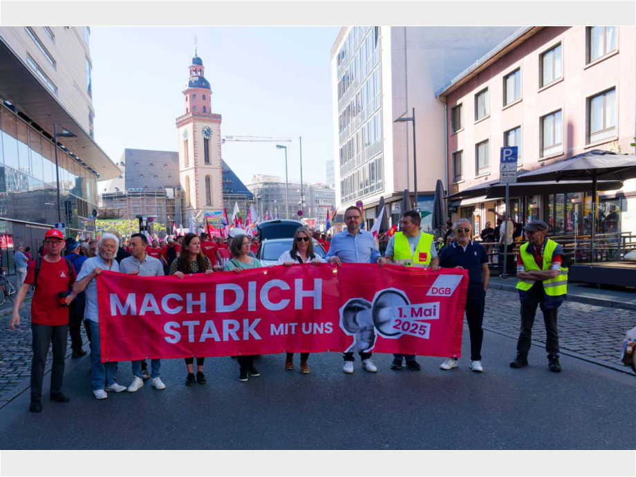 Mach dich stark mit uns - Maikundgebung des DGB in Frankfurt