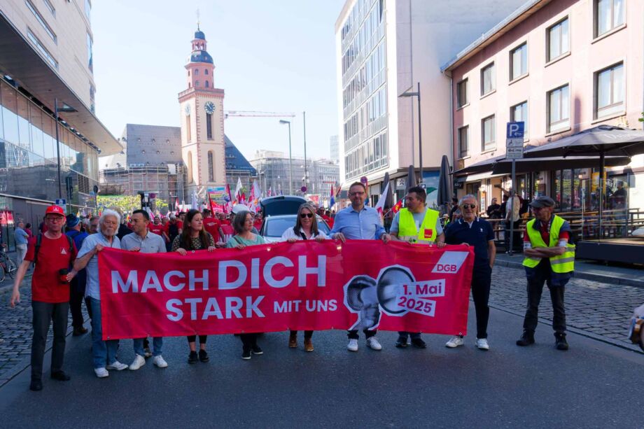 Mach dich stark mit uns - Maikundgebung des DGB in Frankfurt