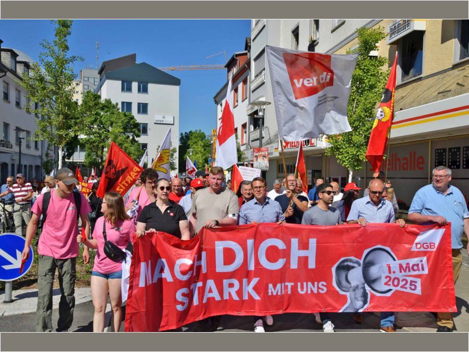 Maikundgebung der Gewerkschaften in Hanau