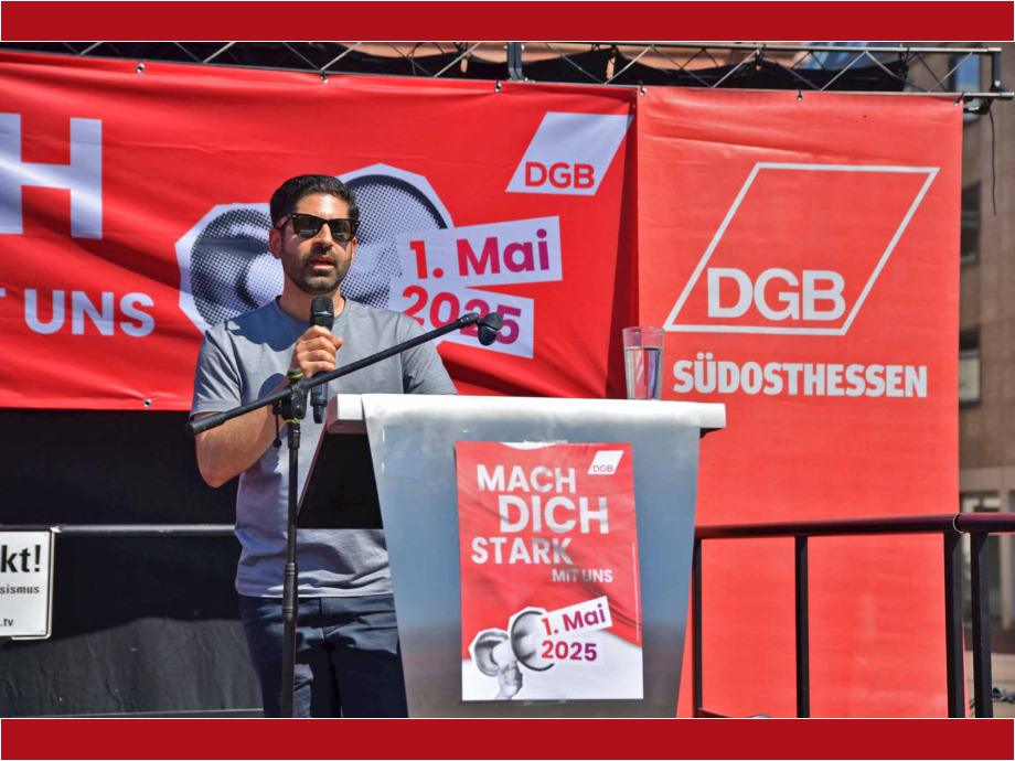 Maikundgebung der Gewerkschaften in Hanau