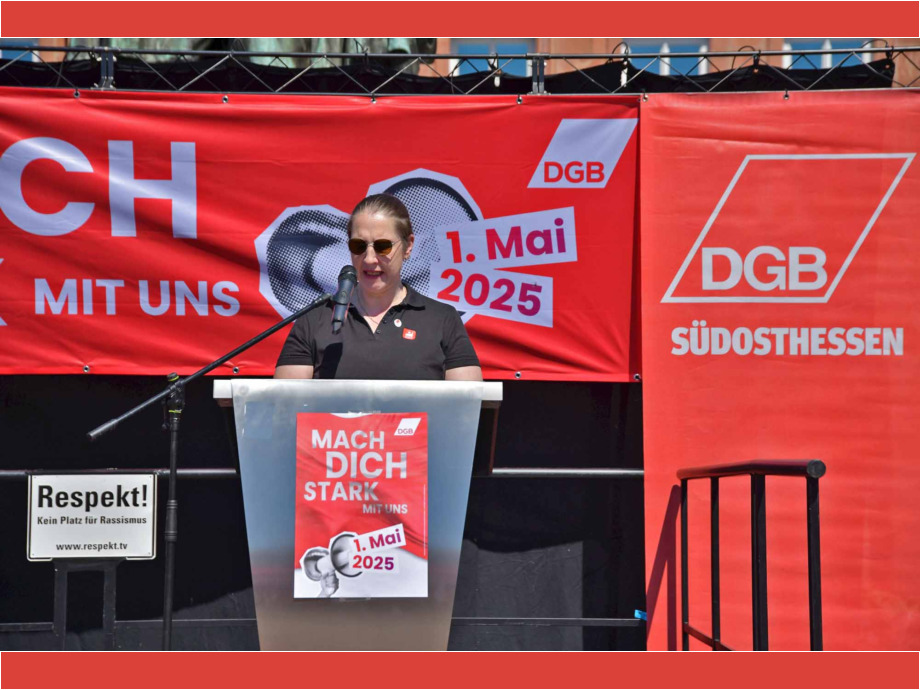 Maikundgebung der Gewerkschaften in Hanau