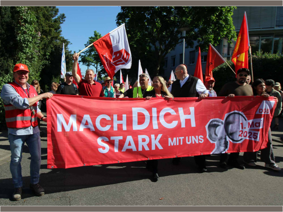Maifeier der gewerkschaften 2025 in Darmstadt