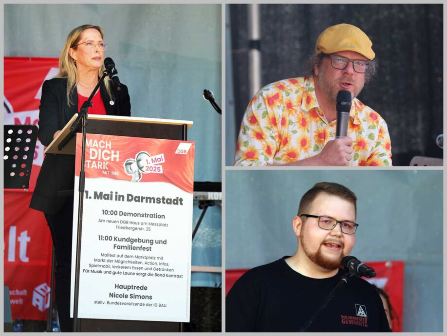 Maifeier der gewerkschaften 2025 in Darmstadt