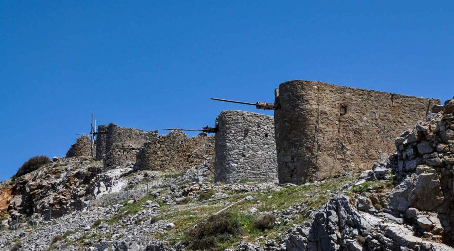 Windmühlen am Pass von Ambelos - Insel Kreta