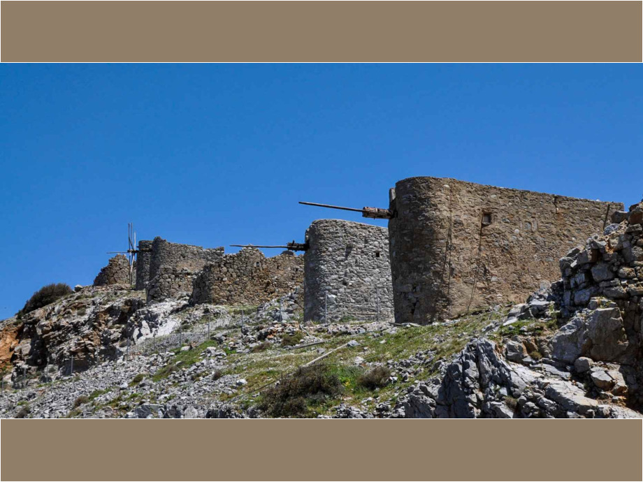 Windmühlen am Pass von Ambelos - Insel Kreta