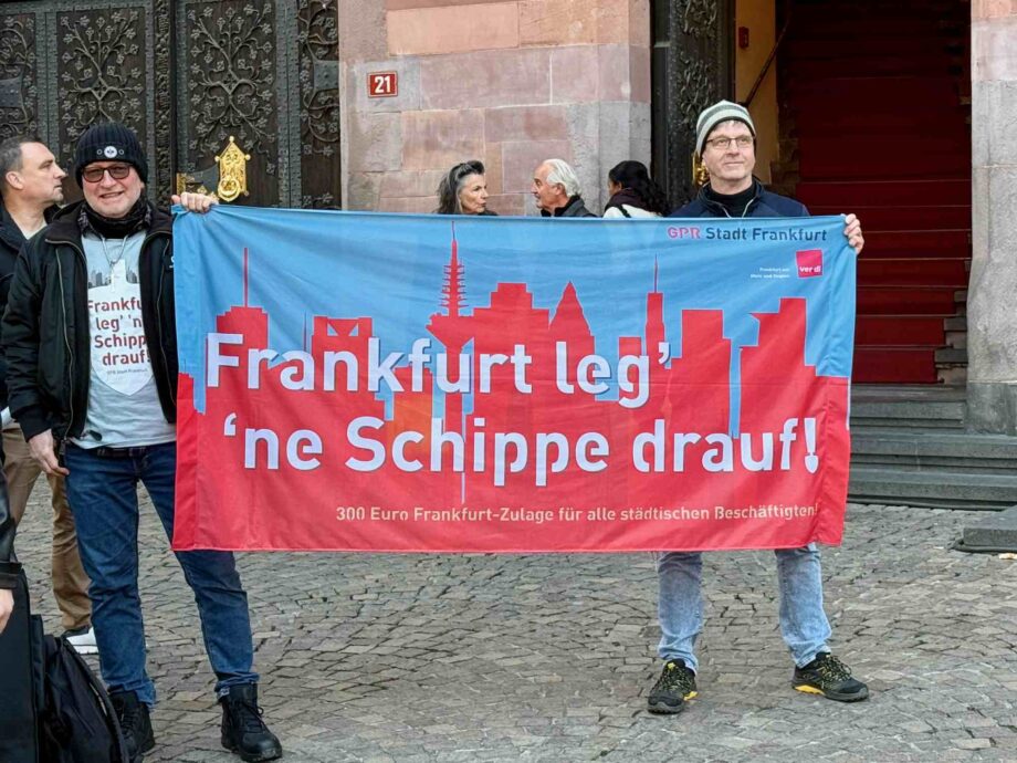 „Frankfurt leg‘ ne Schippe drauf“ „Frankfurt leg‘ ne Schippe drauf“